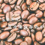 【コーヒー豆】冷凍保存のメリット、デメリットを紹介!! 【保管方法】